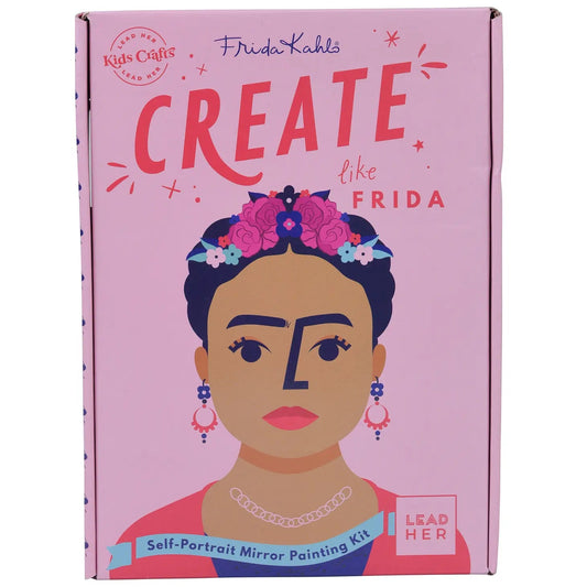 CREATE like Frida Self-Portrait Mirror Painting Craft Kit - Henry + Olives
