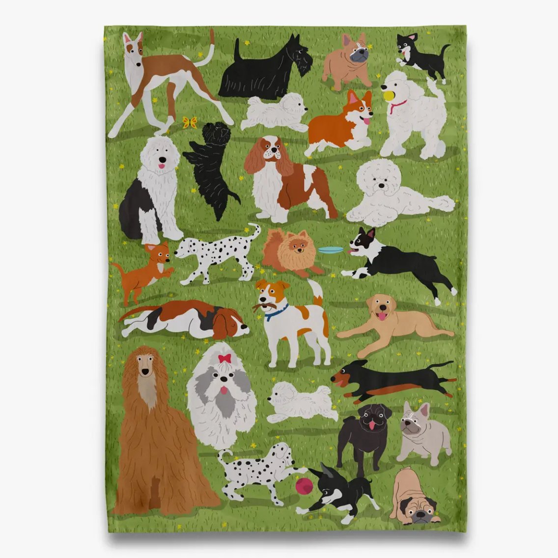 Dogs at the Park Tea Towel - Henry + Olives