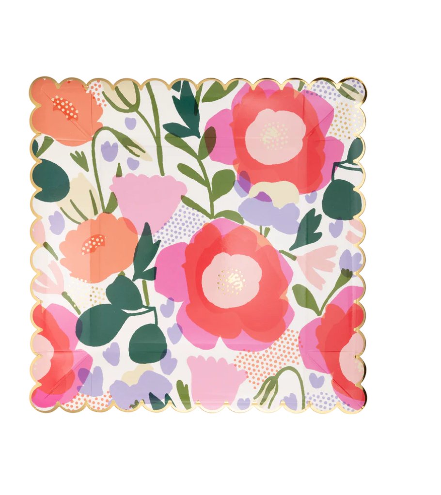Floral Paper Plate - Henry + Olives