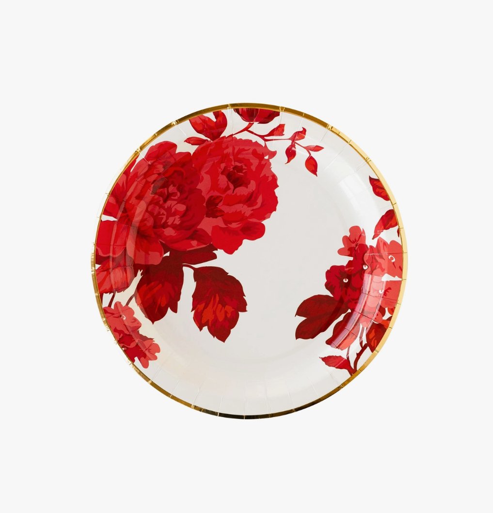 Floral Paper Pllate - Henry + Olives