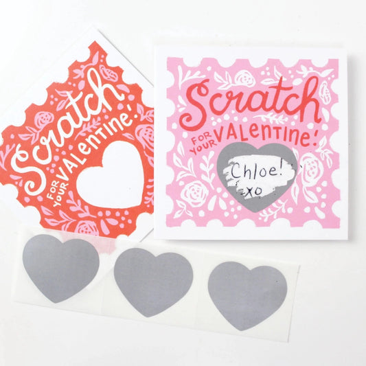 Floral Scratch-Off Valentine Cards - Henry + Olives