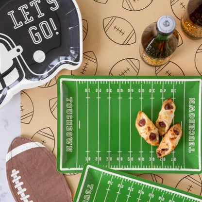 Football Paper Plates - Henry + Olives