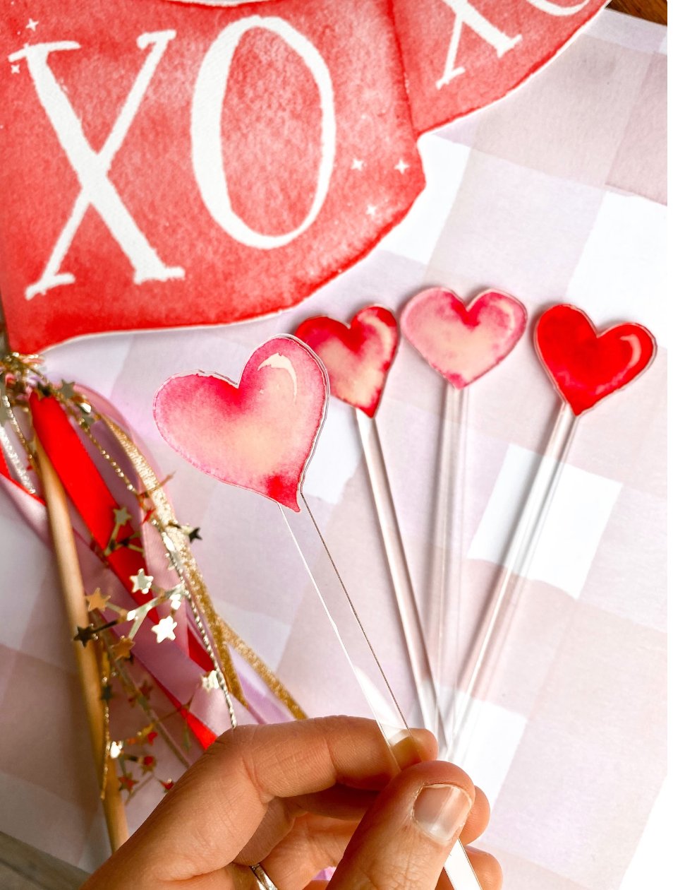 Full Hearts Acrylic Stir Sticks - Henry + Olives