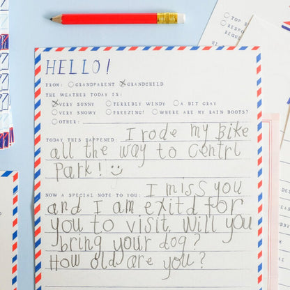 Grandparent + Grandchild Pen Pal Kit - Henry + Olives