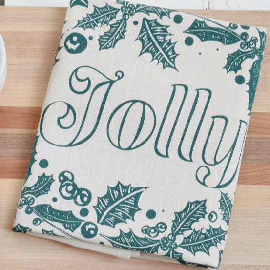 Holiday Jolly Tea Towel - Henry + Olives