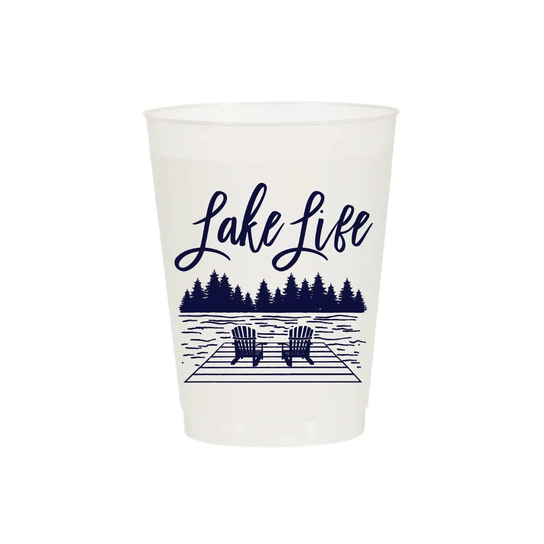 Lake Life Frosted Cups (Set of 10) - Henry + Olives