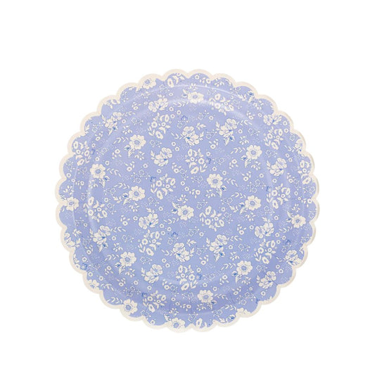 Liberty Floral Lavender Paper Plate - Henry + Olives