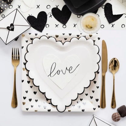 Love Heart Shaped Paper Napkins - Henry + Olives