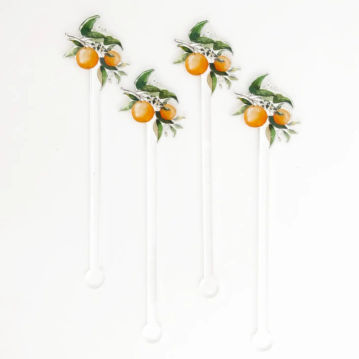 Orange Blossom Acrylic Stir Sticks - Henry + Olives