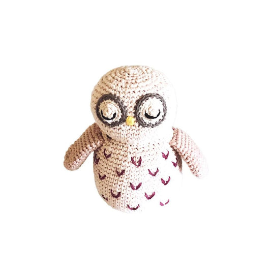 Organic Woodland Owl Rattle - Henry + Olives