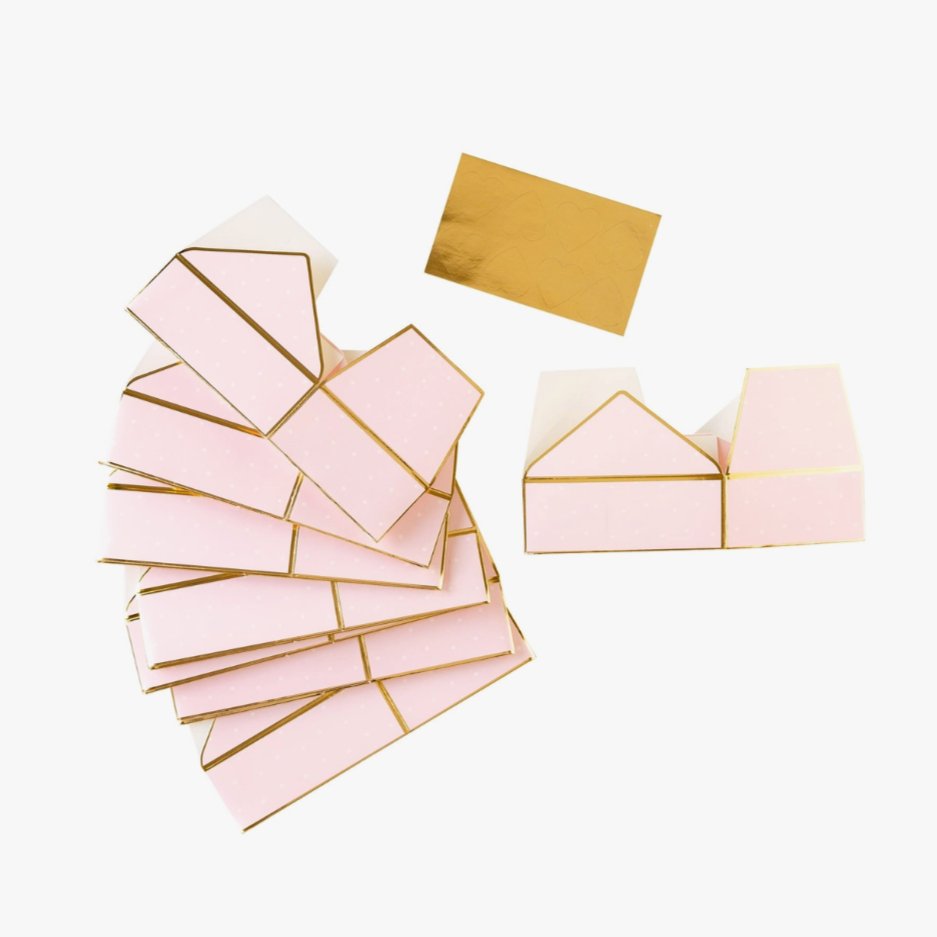 Pink Envelope Treat Boxes - Henry + Olives