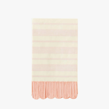 Pink Striped Fringe Paper Napkins - Henry + Olives