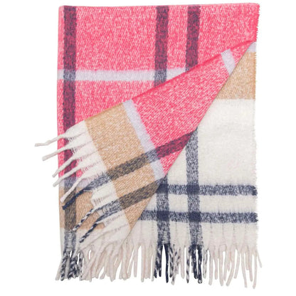 Pink Tan Cuddle Throw - Henry + Olives
