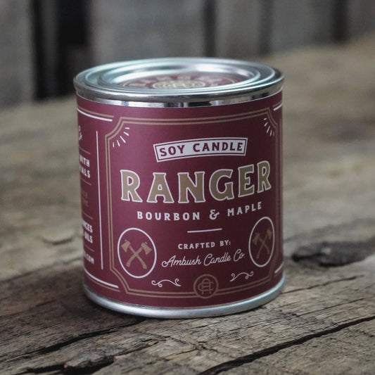 Ranger 8 oz Soy Candle - Bourbon + Maple - Henry + Olives