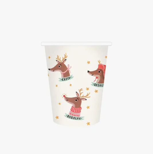 Rudolph + Friends Party Cups - Henry + Olives