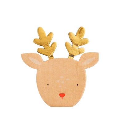 Rudolph Reindeer Shaped Paper Napkins - Henry + Olives