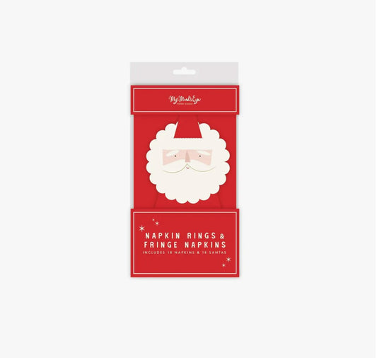 Santa Napkin Ring + Napkin Set - Henry + Olives