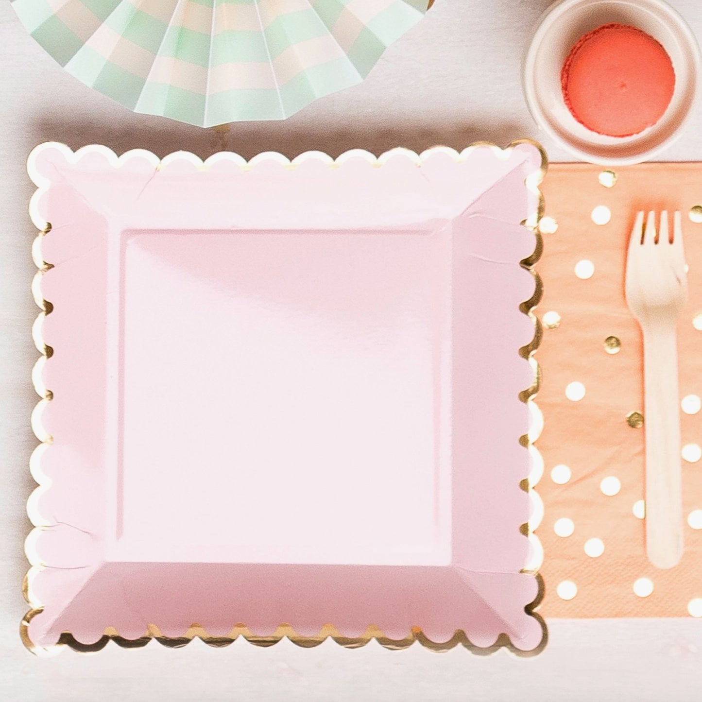 Scalloped Blush Plates - Henry + Olives