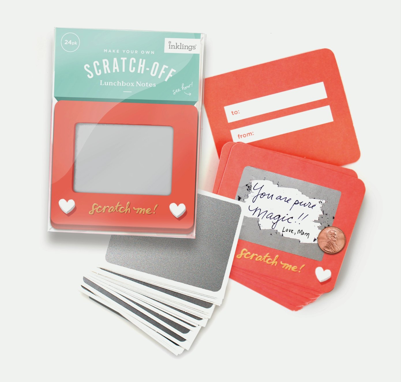 Scratch-off "Etch A Sketch" Lunchbox Notes - Henry + Olives