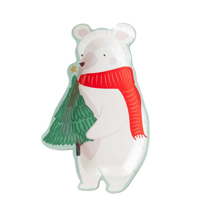 Snow Fun Bear Shaped Plate - Henry + Olives