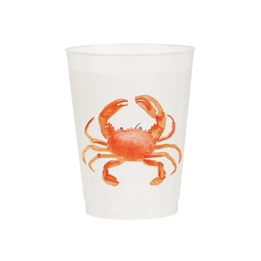 Stone Crab Frosted Cups (Set of 6) - Henry + Olives