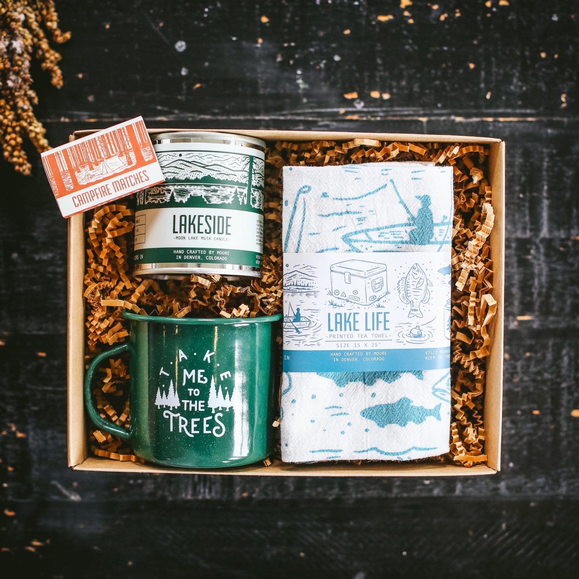 The Home Pack "Lakeside" Theme Gift Box - Henry + Olives