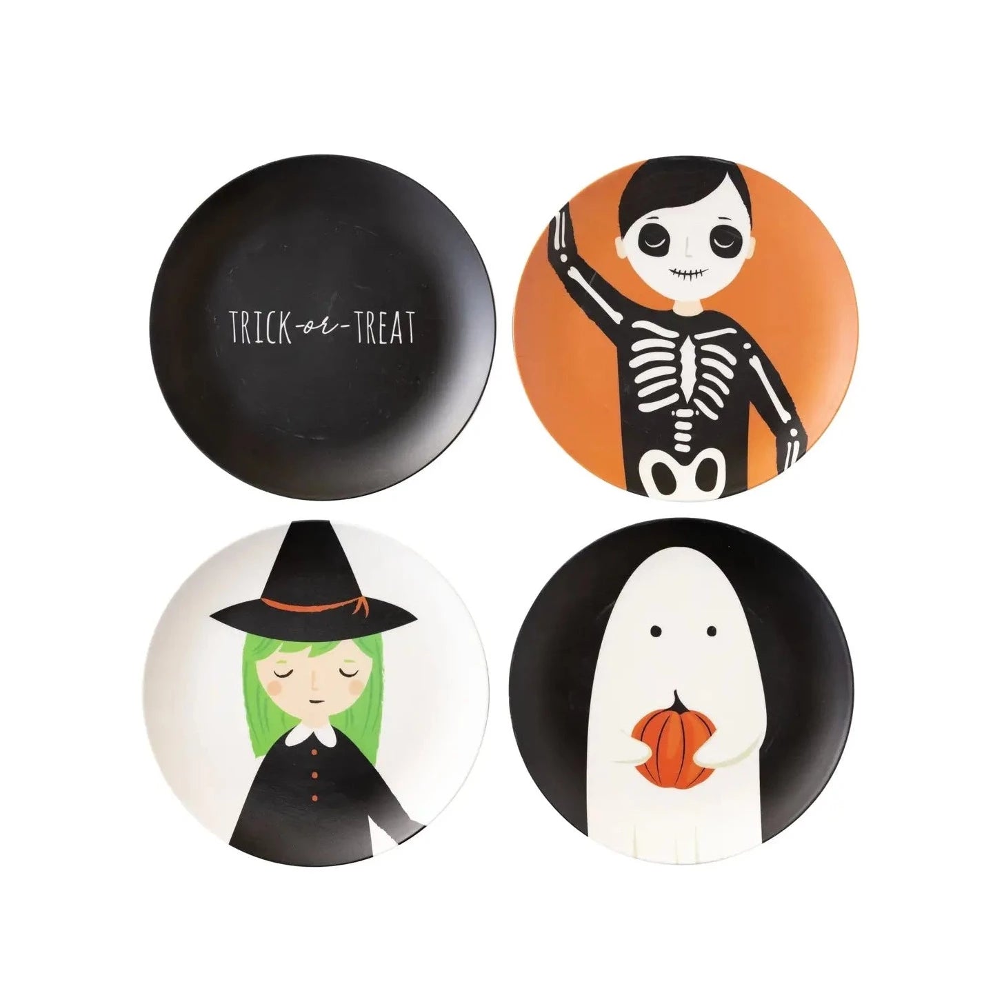 Trick or Treat Bamboo Reusable Halloween Plates - Henry + Olives