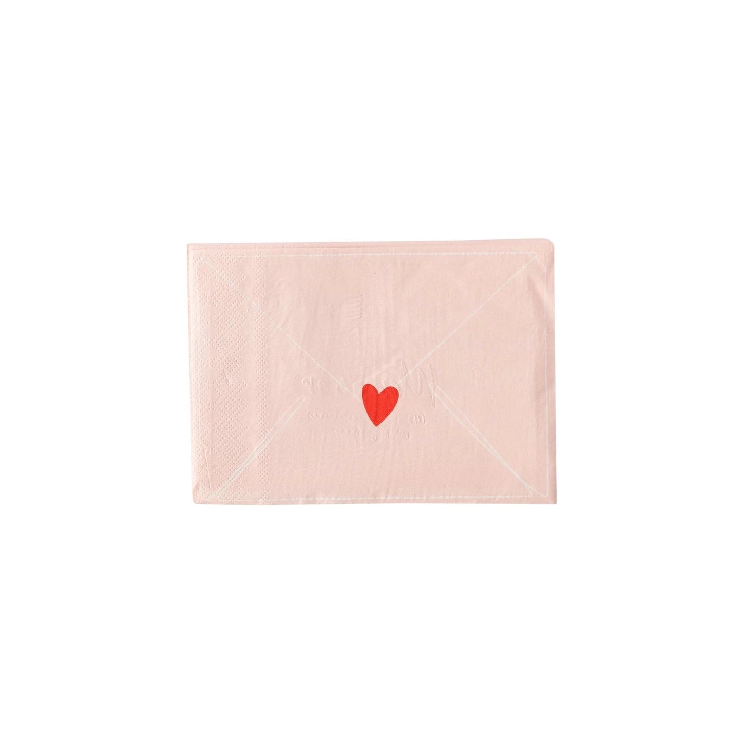 Valentine Love Note Shaped Napkin - Henry + Olives
