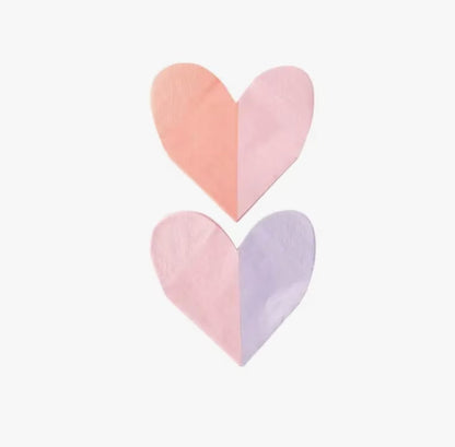 Valentine Two Color Heart Napkin - Henry + Olives