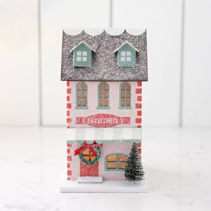 Village Christmas Paper Bakery Decoration - Henry + Olives