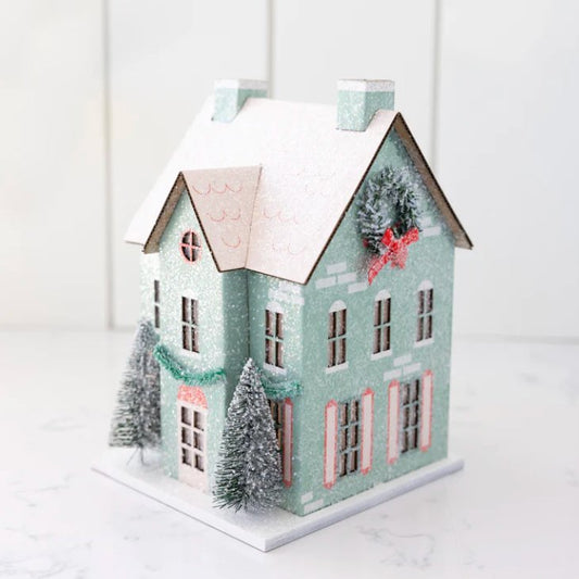 Village Christmas Paper House Decoration - Henry + Olives