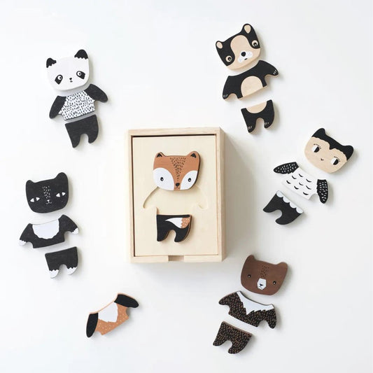Wee Gallery Mix & Match Animal Tiles - Henry + Olives