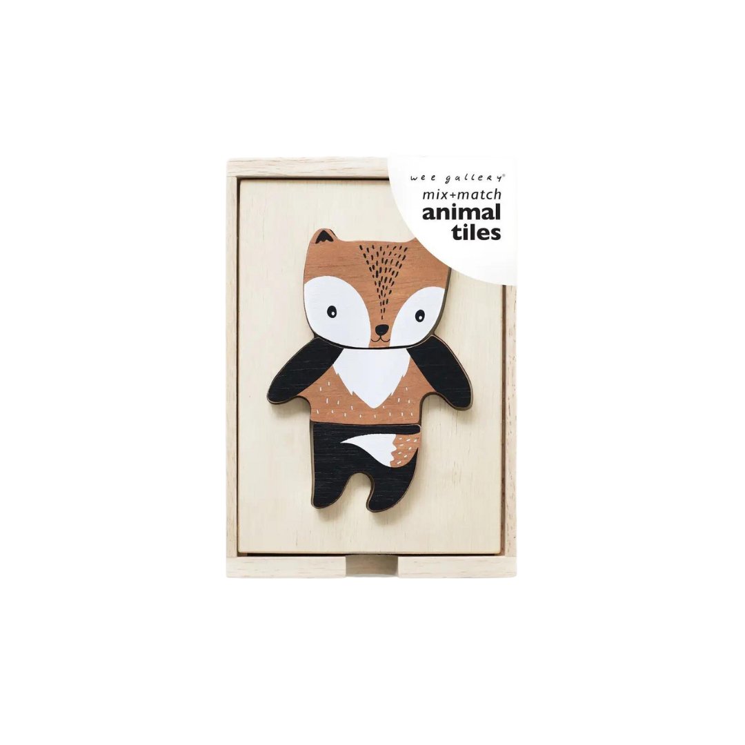 Wee Gallery Mix & Match Animal Tiles - Henry + Olives