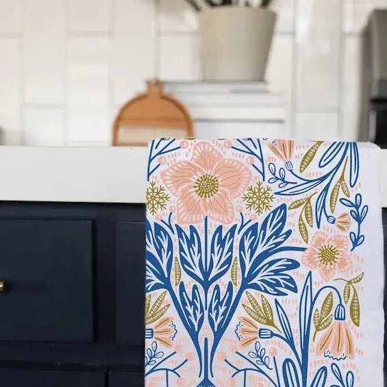 Winter Flower Tea Towel - Henry + Olives