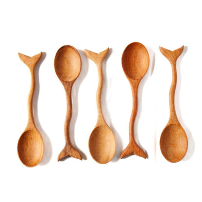 Wooden Whale Tail Spoon - Henry + Olives